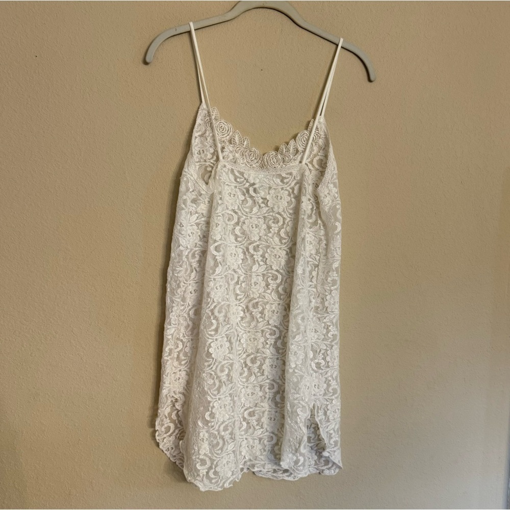 Vintage Cinema Etoile Lace Camisole Beaded Sheer Lingerie Size S - Picture 2 of 15